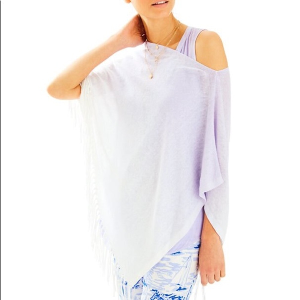 Marin sweater wrap lilac ombré